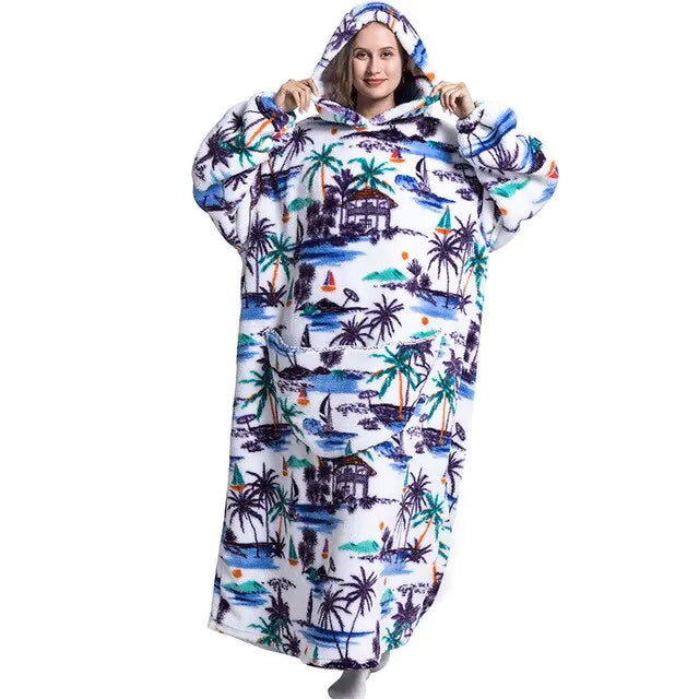 Oversized Wearable  TV Blankets