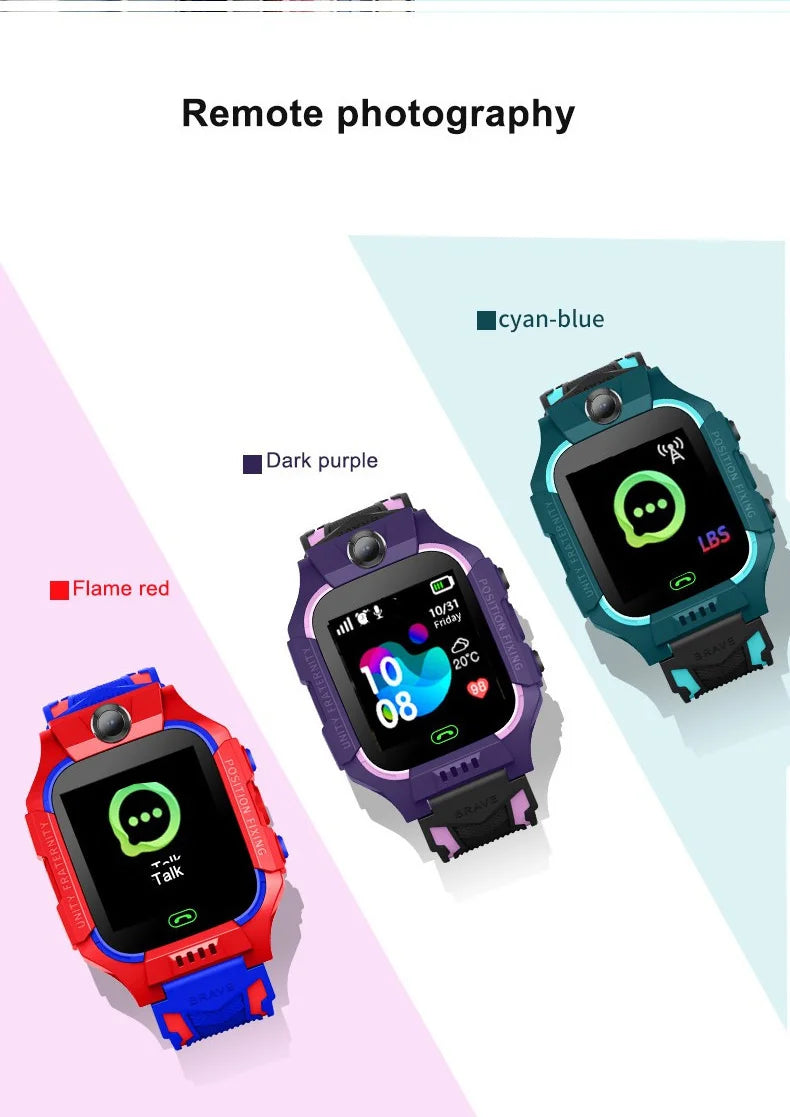 Smart Watch Student Kids Gps HD Call Voice Message Waterproof Smartwatch For Children Remote Control Photo Male And Female Watch