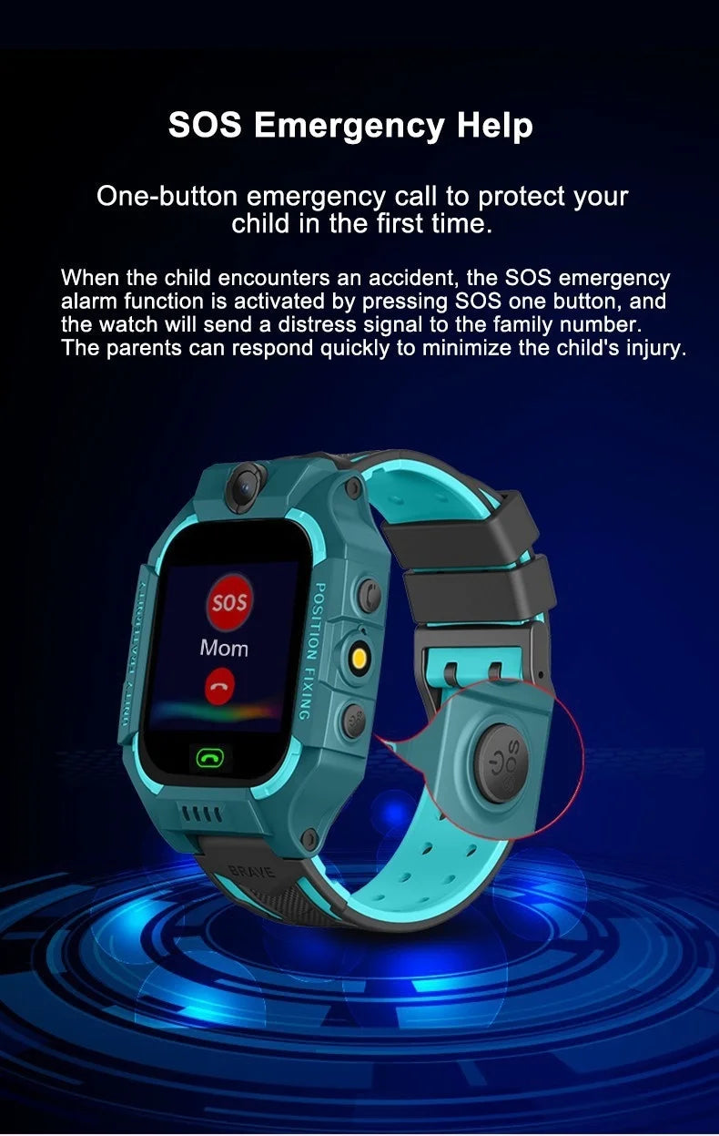 Smart Watch Student Kids Gps HD Call Voice Message Waterproof Smartwatch For Children Remote Control Photo Male And Female Watch