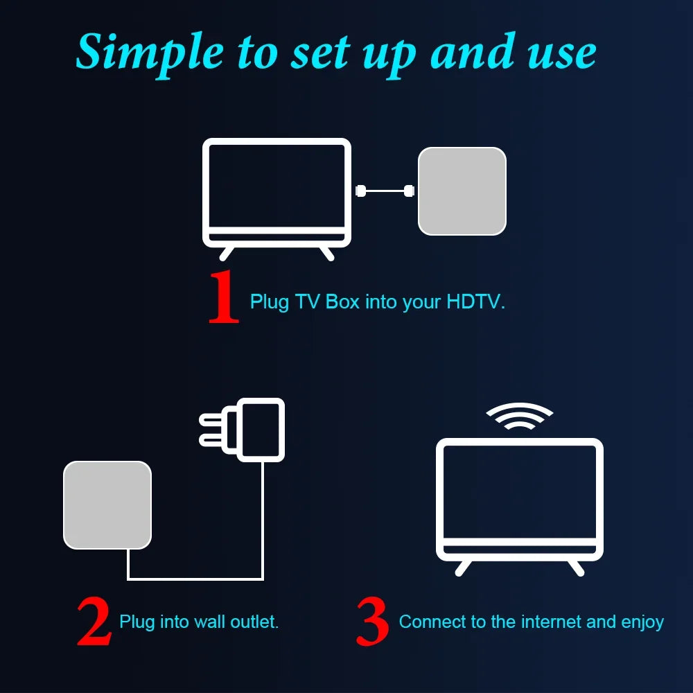 Global Version 2024 Android10 Smart TV Box Home Theater TV Set-top Box MXQ-PRO 4K HDR10 2.4GWIFI Netflix Streaming Media Player