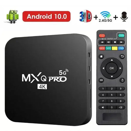 MXQ PRO 4K 5G Media Player Android TV BOX 2.4G&5G WiFi Set Top Box 1080P 1GB/8GB 2GB/16GB Smart TV Box Support Youtube USB SD