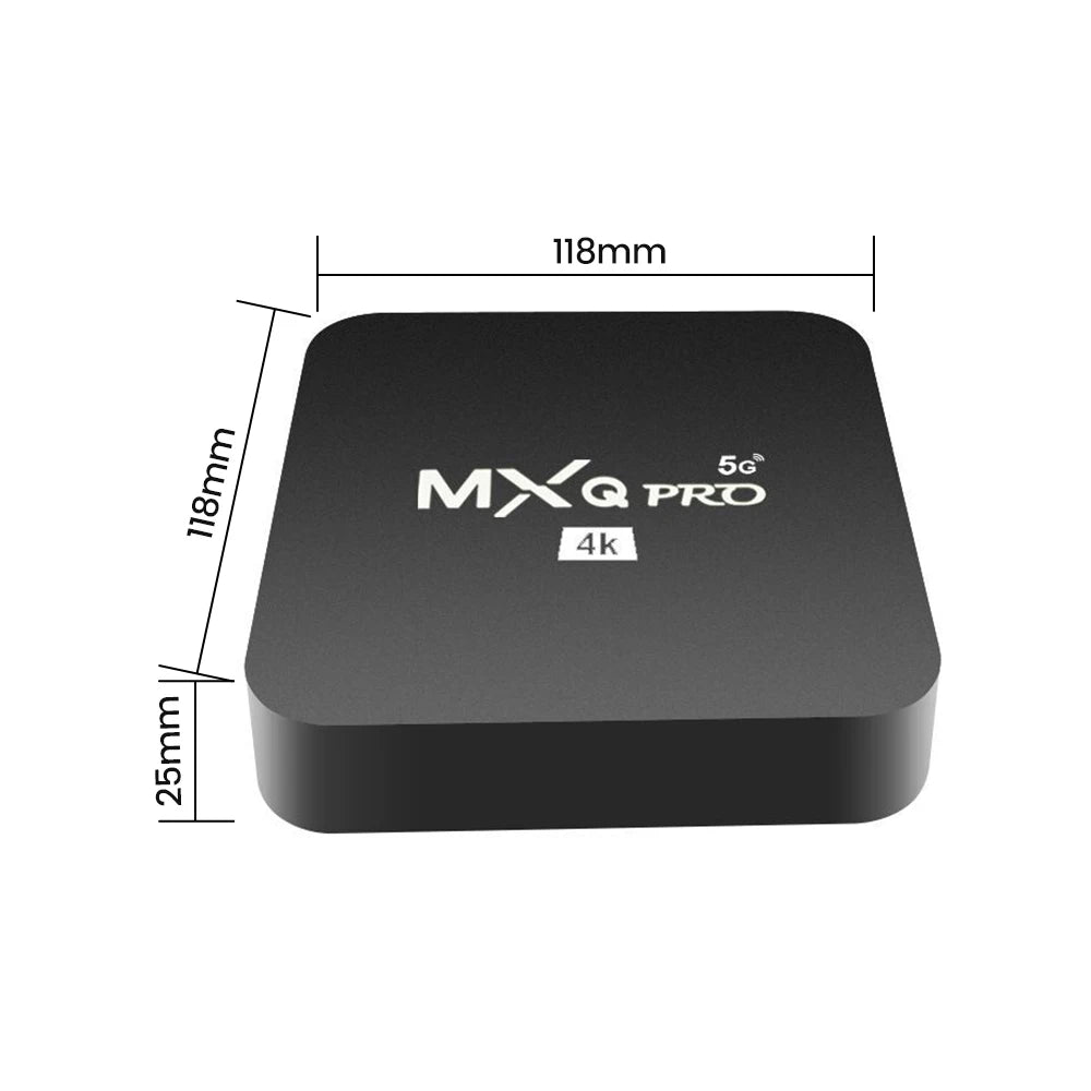 MXQ PRO 4K 5G Media Player Android TV BOX 2.4G&5G WiFi Set Top Box 1080P 1GB/8GB 2GB/16GB Smart TV Box Support Youtube USB SD