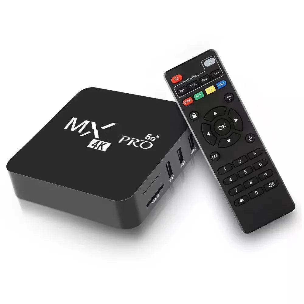 MXQ PRO 4K 5G Media Player Android TV BOX 2.4G&5G WiFi Set Top Box 1080P 1GB/8GB 2GB/16GB Smart TV Box Support Youtube USB SD