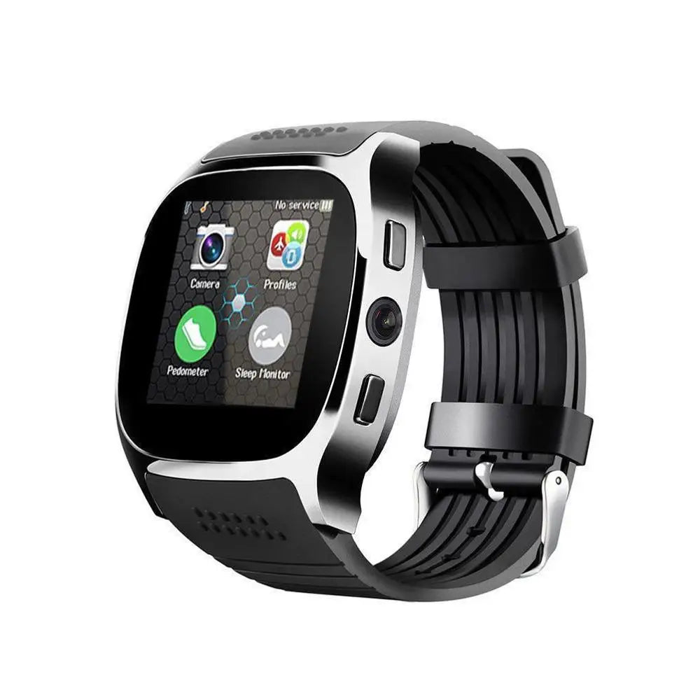 T8 V8 Bluetooth Sports Smart Watch with Camera WhatsApp Support SIM TF Card Call For Android Unisex